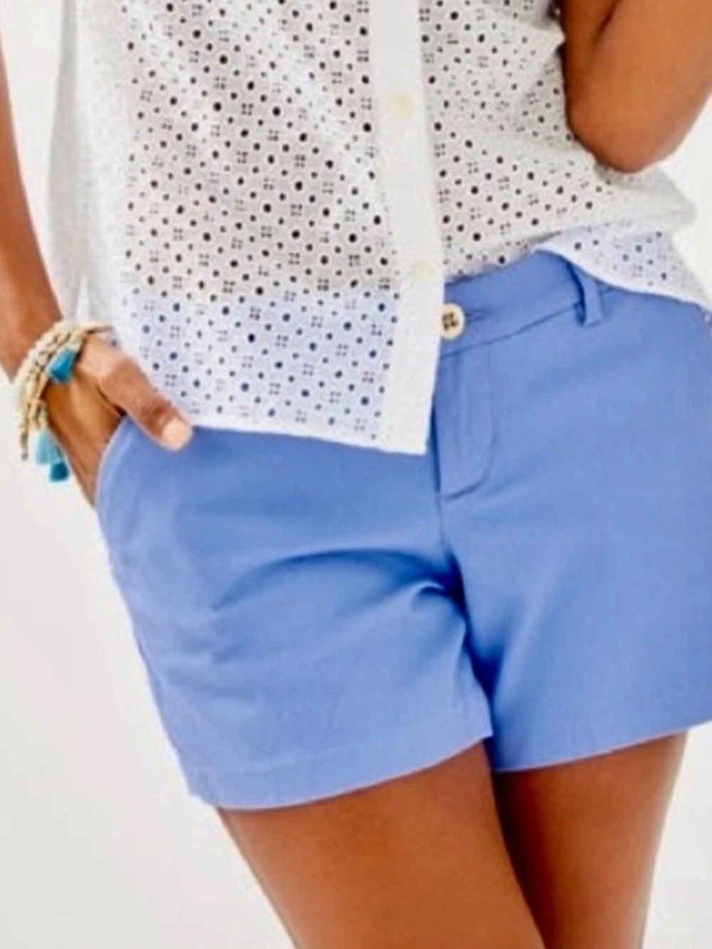 Lilly Pulitzer Callahan Stretch Short in Blue Peru